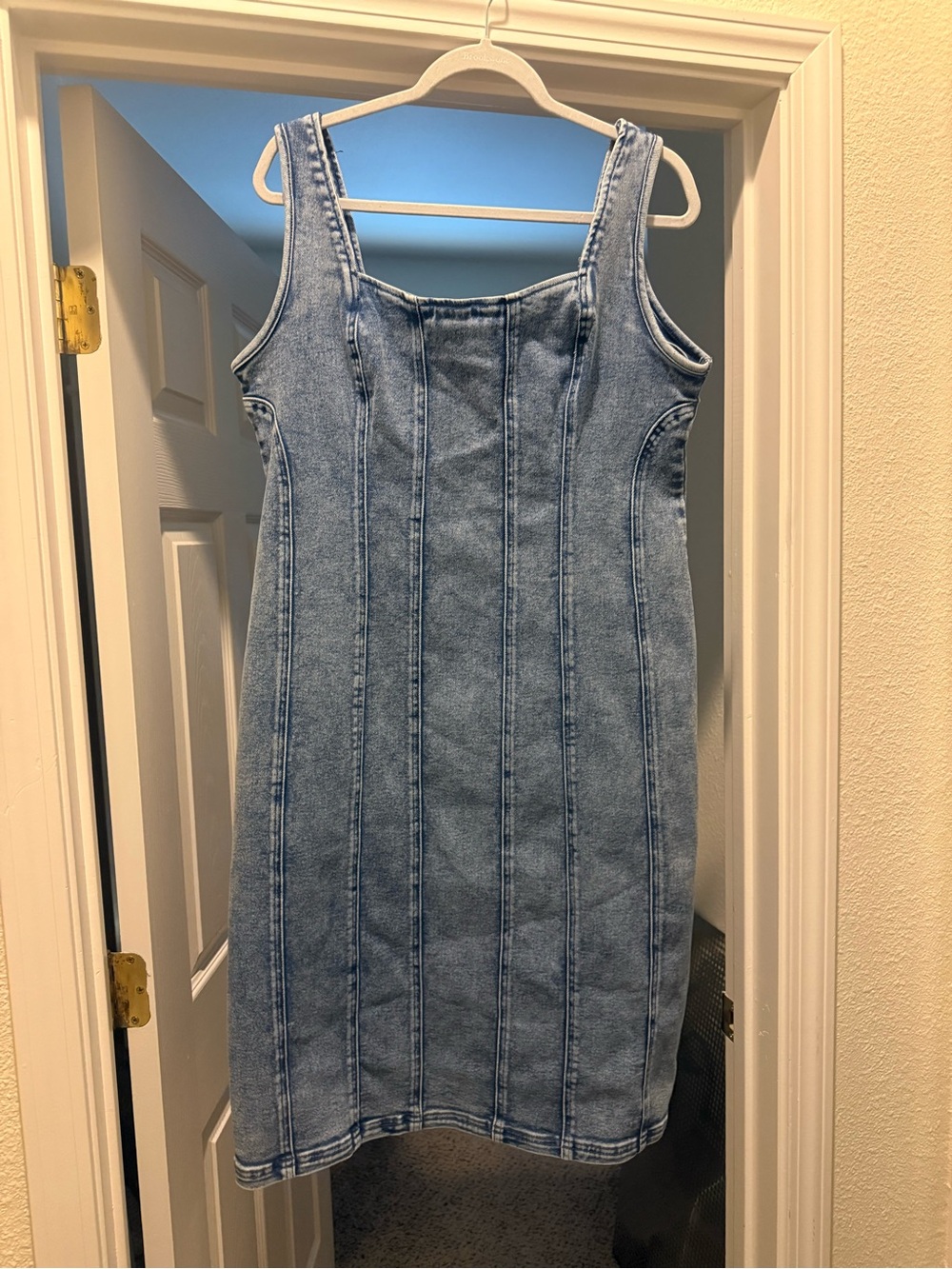 Intempo Light Blue Denim Tank Midi Dress
